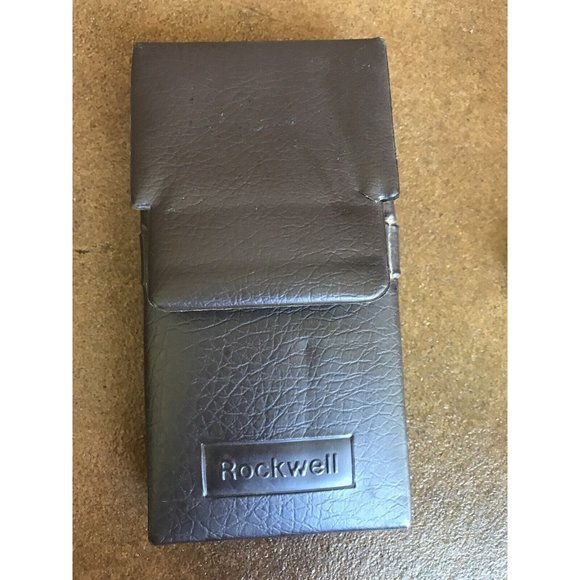 ROCKWELL 8R Vintage Calculator Red LED Sears Microelectronic with Original Case - Picture 8 of 12